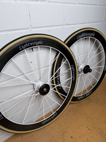 Lightweight Standard 3, Special White Edition 20/20, 11fach Shimano, Tubular bike d'occasion — image 2 sur 19