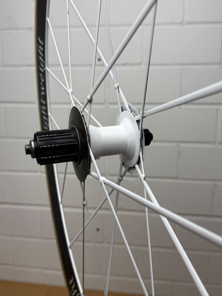 Lightweight Standard 3, Special White Edition 20/20, 11fach Shimano, Tubular bike d'occasion — image 15 sur 19