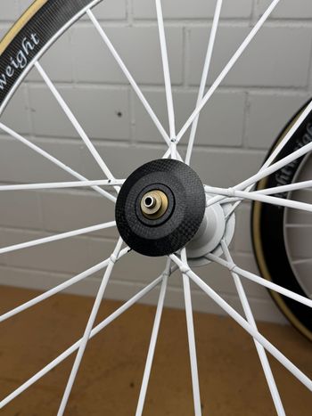 Lightweight Standard 3, Special White Edition 20/20, 11fach Shimano, Tubular bike d'occasion — image 13 sur 19