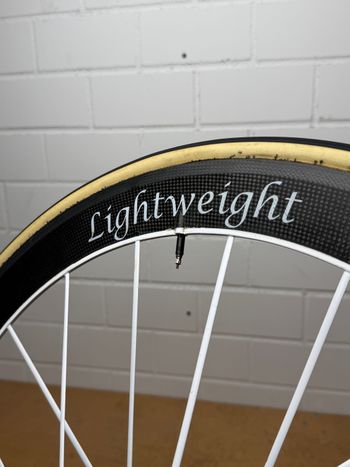 Lightweight Standard 3, Special White Edition 20/20, 11fach Shimano, Tubular bike d'occasion — image 17 sur 19