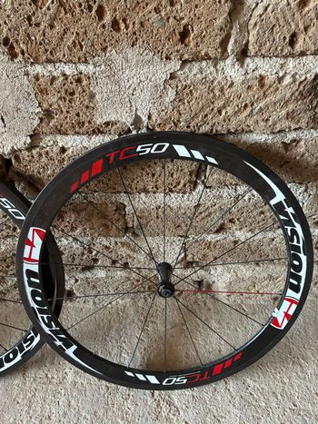 Used Vision TC50 Carbon Tubular Wheelset bike — image 2 of 4