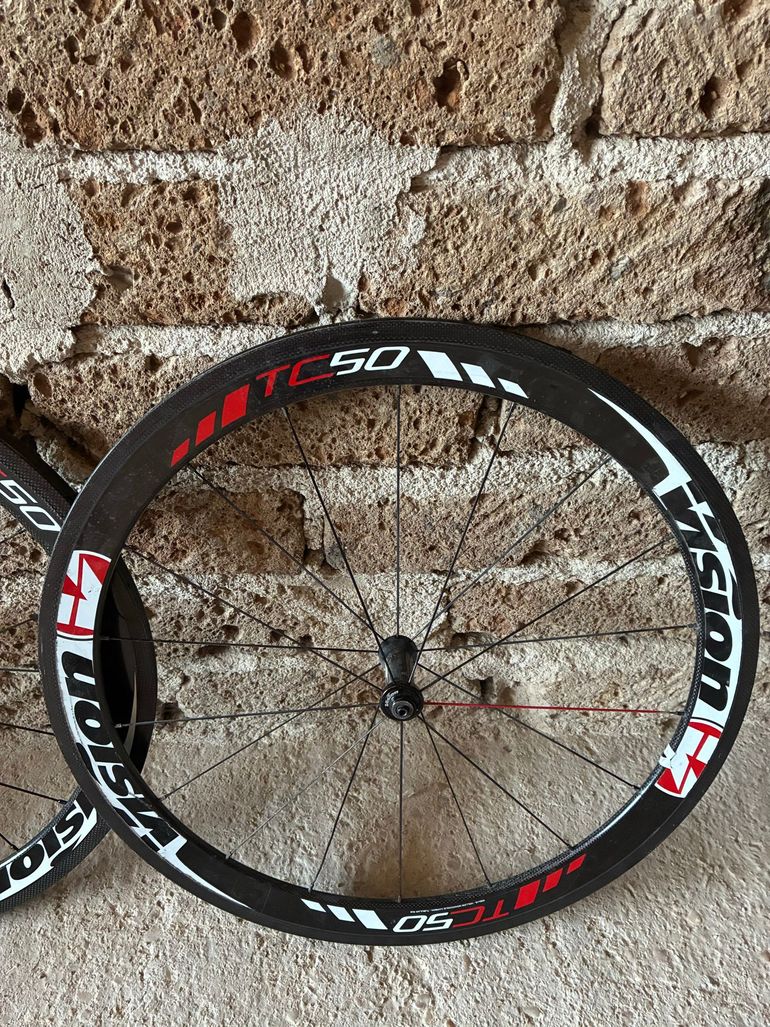 Used Vision TC50 Carbon Tubular Wheelset bike — image 2 of 4