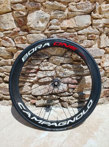 Used Campagnolo Bora One 50mm Rear Wheel Tubular bike