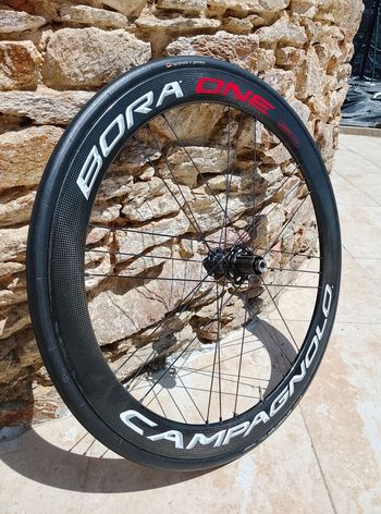 Used Campagnolo Bora One 50mm Rear Wheel Tubular bike — image 2 of 4