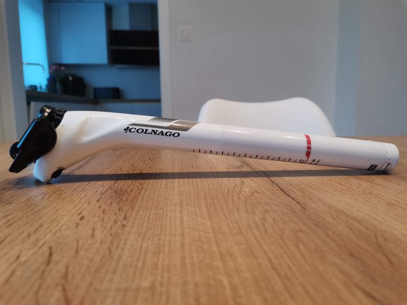 Used Colnago CLX V1-R C40 Carbon Seatpost 27.2 300mm White 2006 Saddles & Seatposts