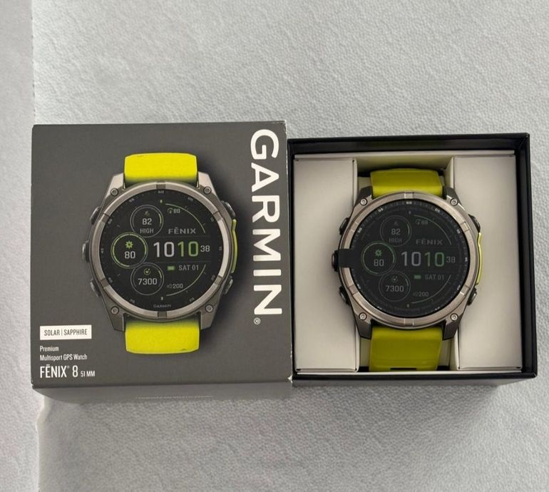 Used Garmin Fenix 8 Solar Sapphire 51mm 2026 bike — image 2 of 3