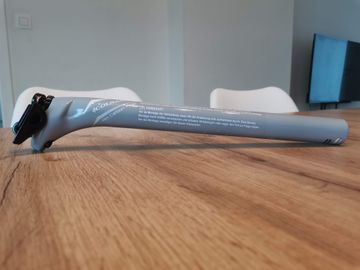 Used Colnago C59 HM Carbon Seatpost 31.6 350mm Light Grey 2002 Saddles & Seatposts