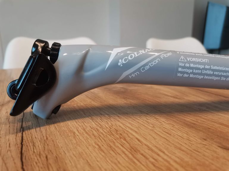 Colnago C59 HM Carbon Seatpost 31.6 350mm Light Grey 2002 bike d'occasion — image 6 sur 14