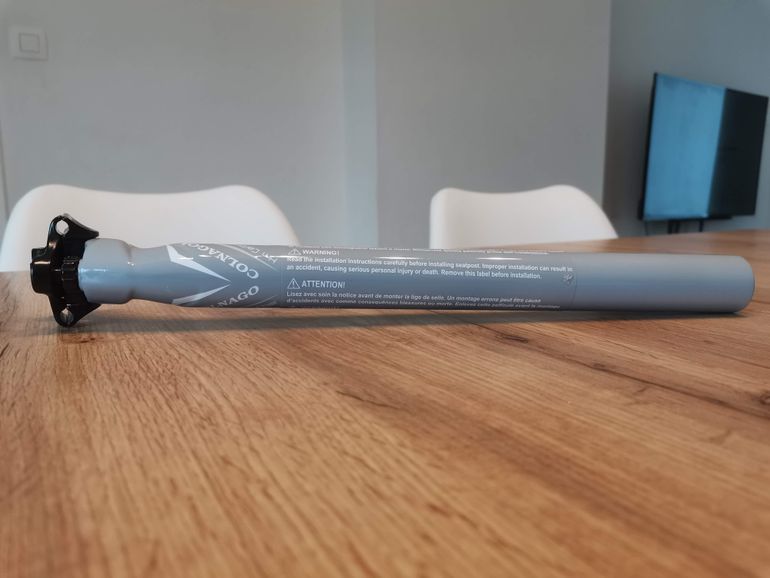 Colnago C59 HM Carbon Seatpost 31.6 350mm Light Grey 2002 bike d'occasion — image 2 sur 14