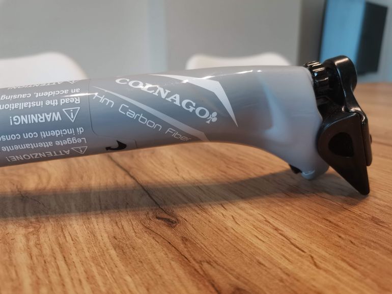 Colnago C59 HM Carbon Seatpost 31.6 350mm Light Grey 2002 bike d'occasion — image 7 sur 14