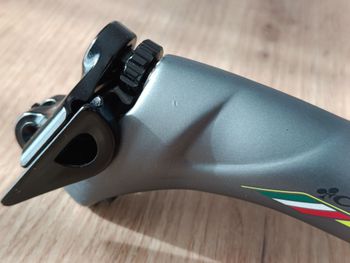 Colnago C60 HM Carbon Seatpost 31.6 350mm Grey Lime Green Road 2010 bike d'occasion — image 21 sur 24