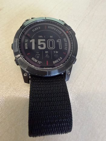 Used Garmin Fenix 7X Solar bike