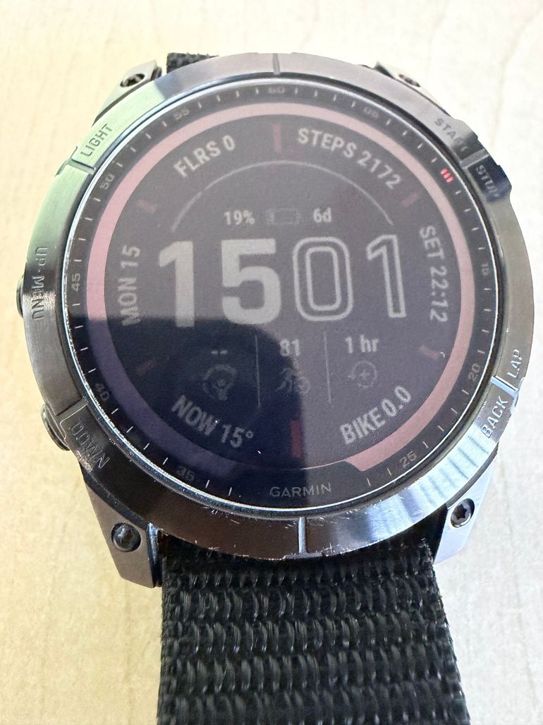 Used Garmin Fenix 7X Solar bike — image 3 of 5