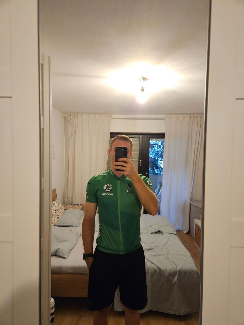 Gebrauchtes le coq sportif Grünes Trikot Tour de France Cycling Clothing