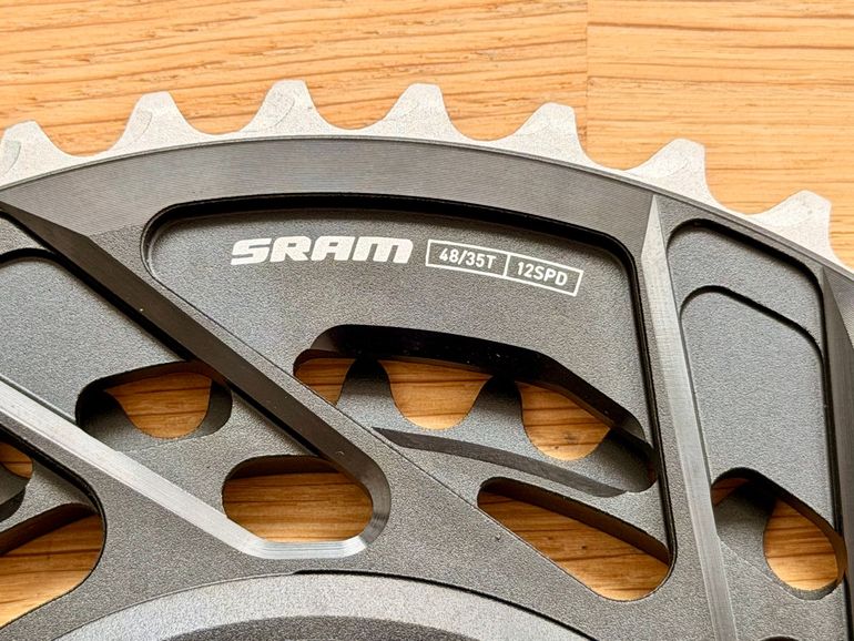 Used Sram Force E1 Powermeter Chainrings 48/35T, NEW 2026 bike — image 2 of 3