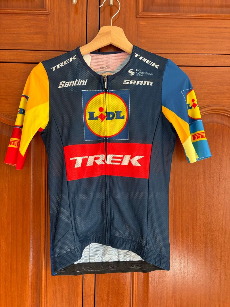 Used Santini Jersey Lidl Trek Development - Verão Cycling Clothing