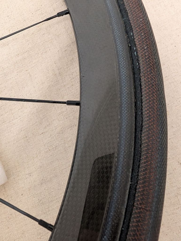 Used Campagnolo 45mm Tubular Carbon Wheels bike — image 7 of 7