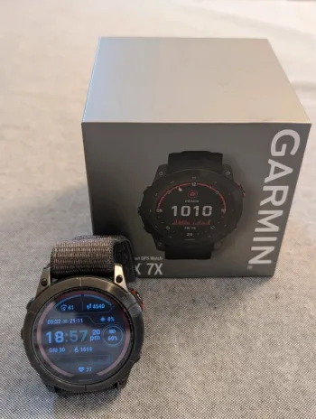 Used Garmin Fenix 7x Solar bike