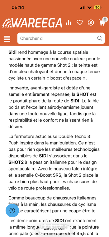 Używany Sidi Shot 2 Blue Galaxy 2025 bike — zdjęcie 6 z 6