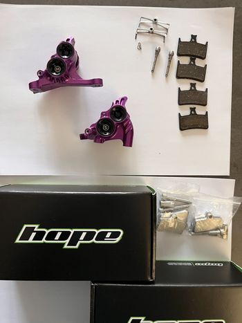 Used Hope RX+ Flat Mount Caliper Mineral Oil bike