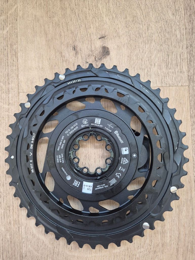 Used Sram Red AXS E1 Chainrings 46/33T with Powermeter Kit 2026 bike — image 2 of 2