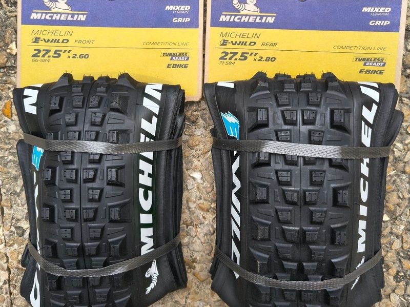 Used Michelin Pneus VTT 27.5" Front/Rear Tyres & Tubes