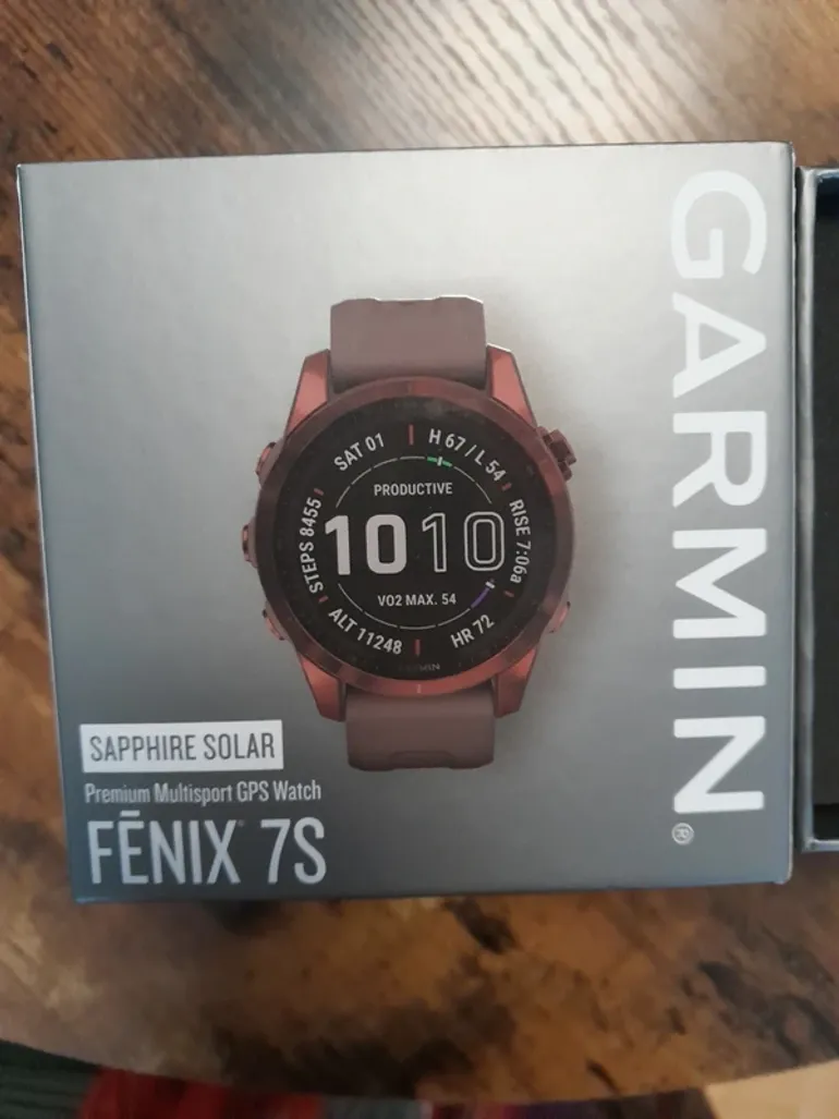 Used Garmin Fenix 7S Sapphire Solar bike — image 2 of 5