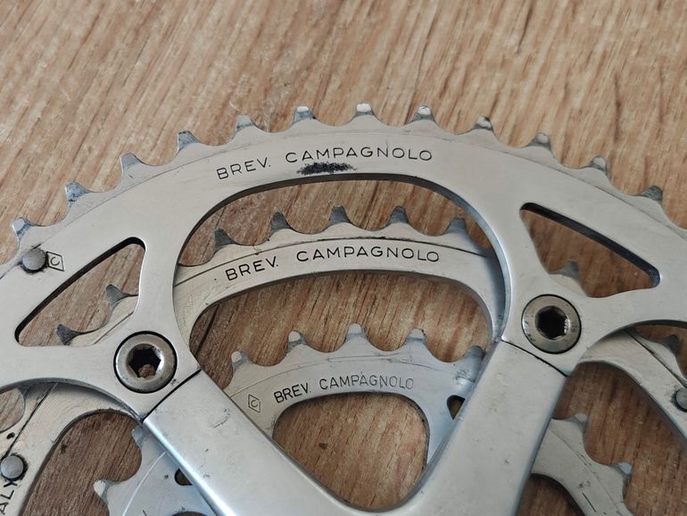 Campagnolo Racing Triple Crankset 170 52/42/30T 9-speed 1995 bike d'occasion — image 10 sur 25
