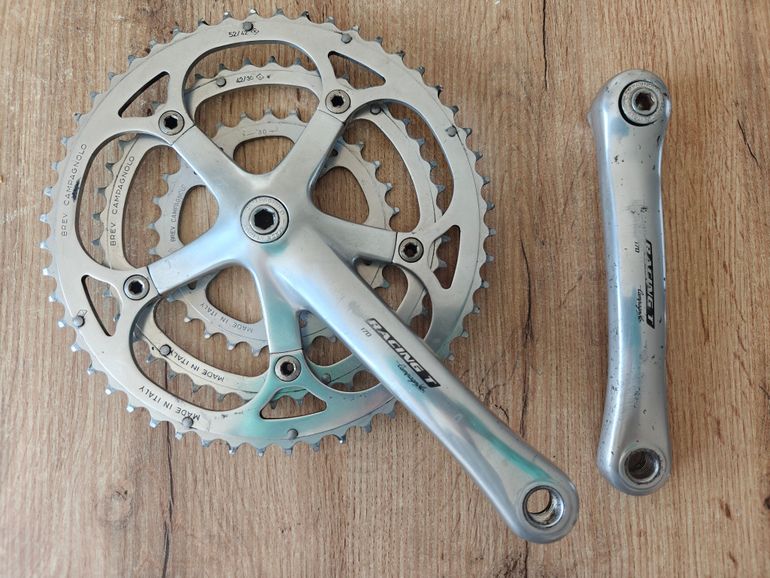 Campagnolo Racing Triple Crankset 170 52/42/30T 9-speed 1995 bike d'occasion — image 1 sur 25