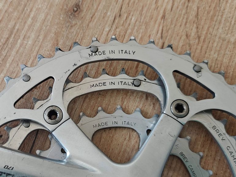 Campagnolo Racing Triple Crankset 170 52/42/30T 9-speed 1995 bike d'occasion — image 11 sur 25
