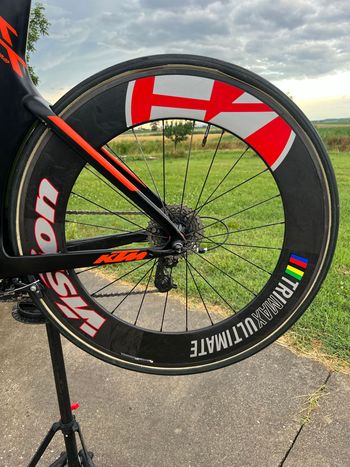 Używany Vision Trimax Ultimate Carbon Tubular Wheelset bike — zdjęcie 5 z 7