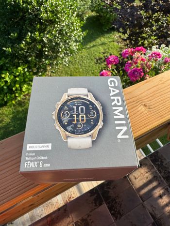 Used Garmin Fenix 8 AMOLED Sapphire 43mm 2024 bike
