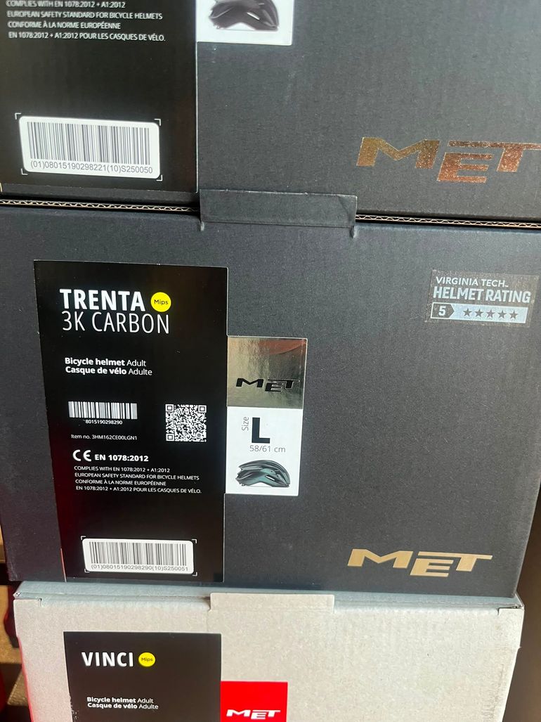 Brugt MET Trenta 3K Carbon MIPS Helmet bike — billede 6 af 6
