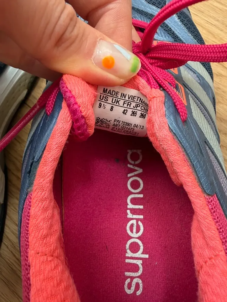 Tweedehands Adidas Sportschuhe Sneaker Damen Laufschuhe Größe 42 bike — afbeelding 4 van 7
