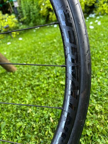 Used Bontrager Paradigm SL Wheelset with Tires and Tube 2025 bike — image 3 of 6