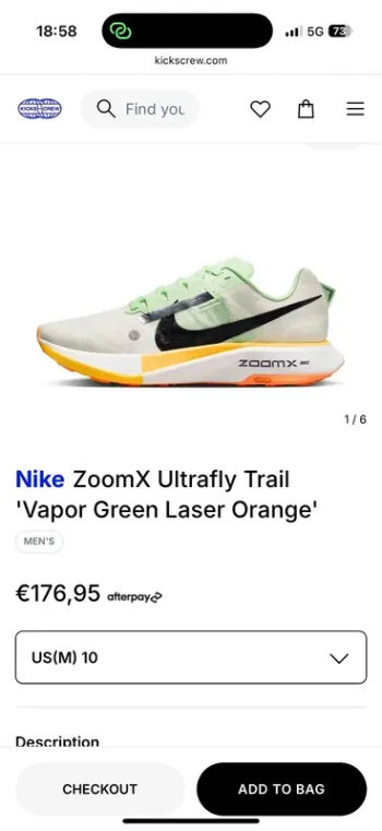 Gebrauchtes Nike ZoomX Ultrafly Trail bike — Bild 5 von 5