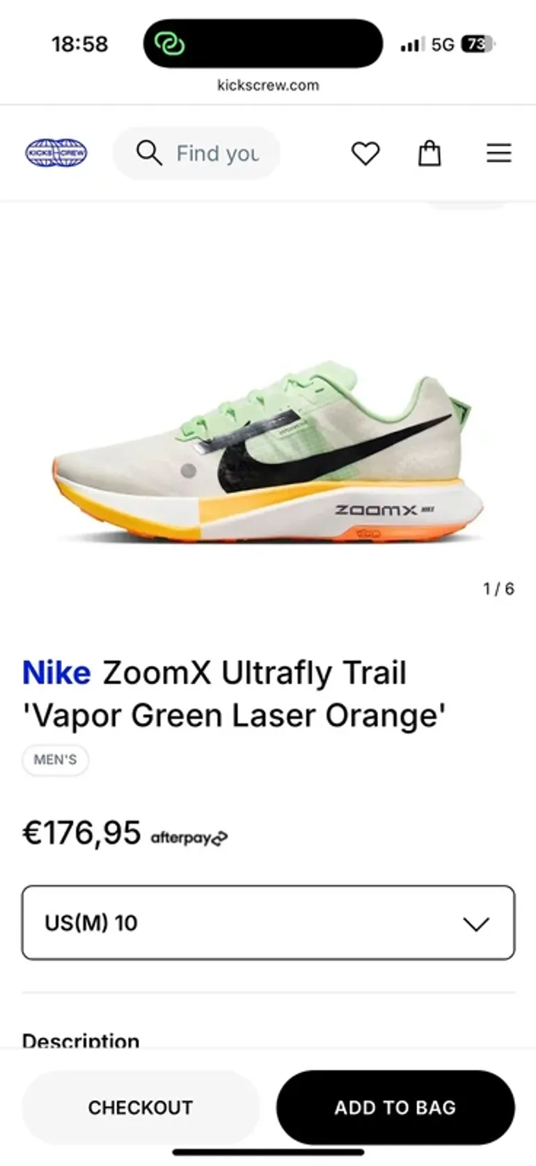 Gebrauchtes Nike ZoomX Ultrafly Trail bike — Bild 5 von 5