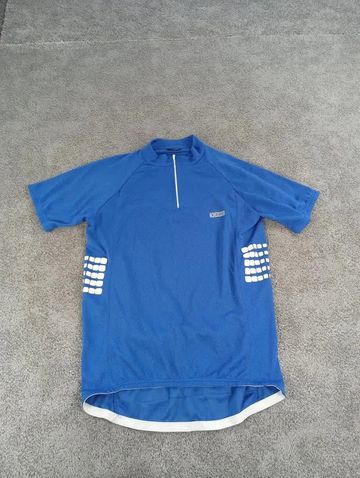 Used Feroti Maillot velo homme taille M - 71 730- Bleu - sobre - respirant - cycliste Cycling Clothing