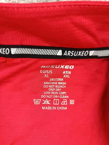 Used Arsuxeo maillot velo homme taille xl -69 7051 cyclisme route respirant bike — image 4 of 8