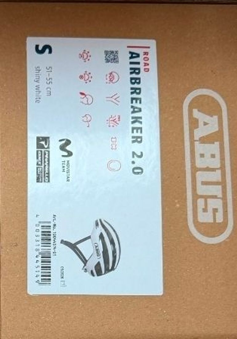 ABUS Airbreaker 2.0 Bianco Lucido Helmet 2026 bike de segunda mano — imagen 1 de 2