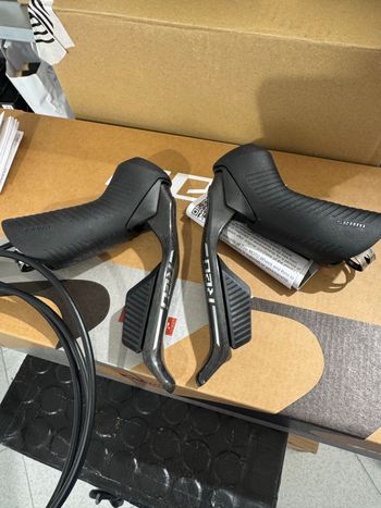 Used Sram Red AXS E1 Shift-Brake Levers with Flat Mount Calipers 2026 bike