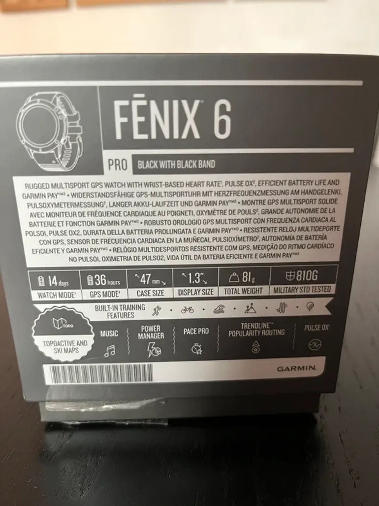 Used Garmin Fenix 6 Pro bike — image 3 of 5