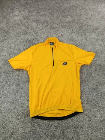 Used Briko maillot velo homme taille s -61 7167 cyclisme route respirant jaune bike