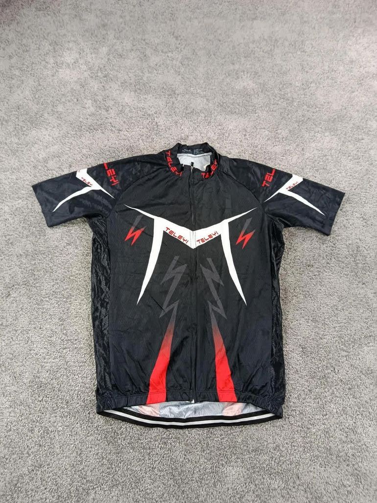 Used teleyi maillot velo homme taille xl -71 6830 cyclisme route respirant bike — image 1 of 5