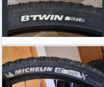 Used Michelin Se venden 4 cubiertas de bicicleta 26x2 bike