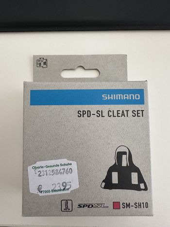 Used Shimano SPD-SL Cleat Set bike