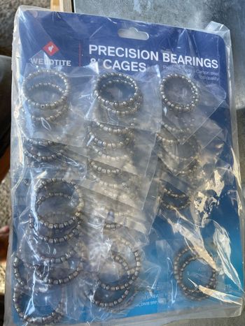 Brugt weldtite 3/16 Bearing Cages 20 Pairs bike