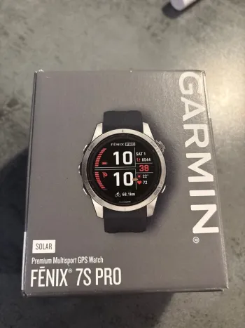 Used Garmin Fenix 7S Pro Solar bike