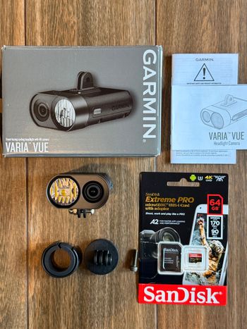 Used Garmin Varia Vue 4K Headlight Camera 2025 bike