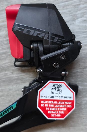 Sram Force E-Tap AXS E1 Braze-On Front Derailleur 2026 bike usato